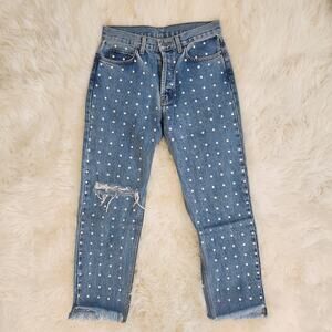 Carmar Emelia Astra Rhinestone Jeans (Size 27)
